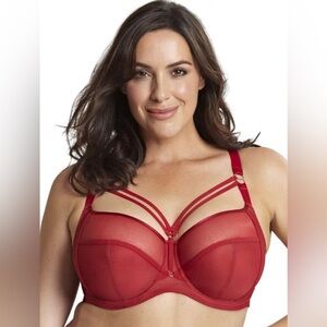 Sculptresse by Panache, 36GG Strappy Full Cup Bra, Dionne Fiery Red 9695